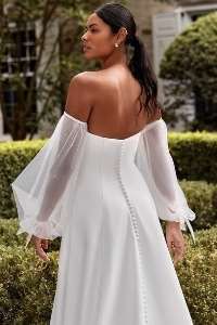 Sincerity Bridal Style 44268 Strapless Satin A-Line Bridal Gown with Sweetheart Neckline