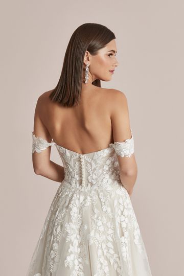 justin alexander satin wedding dress