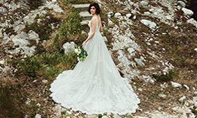 Justin Alexander Style 88198 Bianca Deep V-Neck Ball Gown with Lace Cummerbund