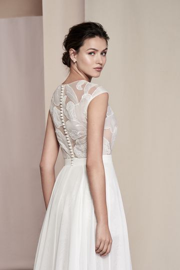 justin alexander bridal jumpsuit